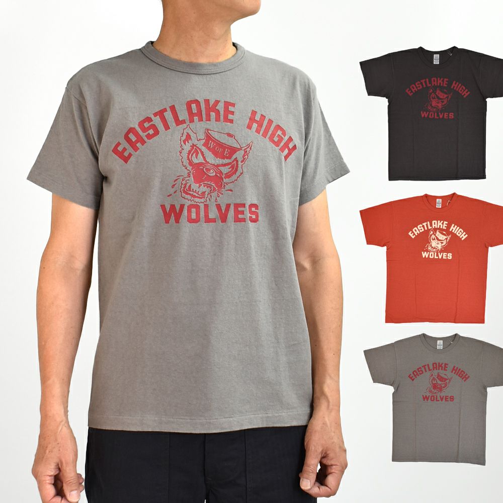 ウエアハウス (WAREHOUSE) Lot 4064 WOLVES 半袖プリントTシャツ 4064