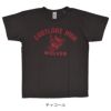 ウエアハウス (WAREHOUSE) Lot 4064 WOLVES 半袖プリントTシャツ 4064  チャコール