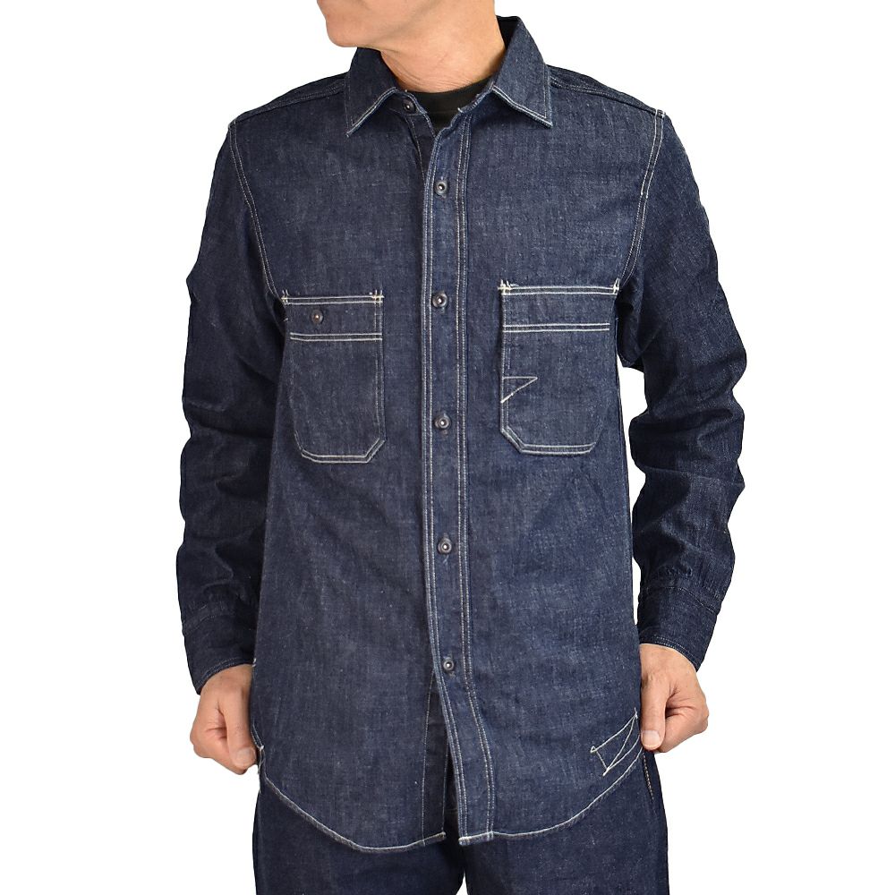 フリーホイーラーズ (FREEWHEELERS) -DIAMOND CRACKER- 1920~1930s STYLE WORK SHIRT 長袖シャツ  デニムシャツ ワークシャツ 2423005 の通販ならトップジミー