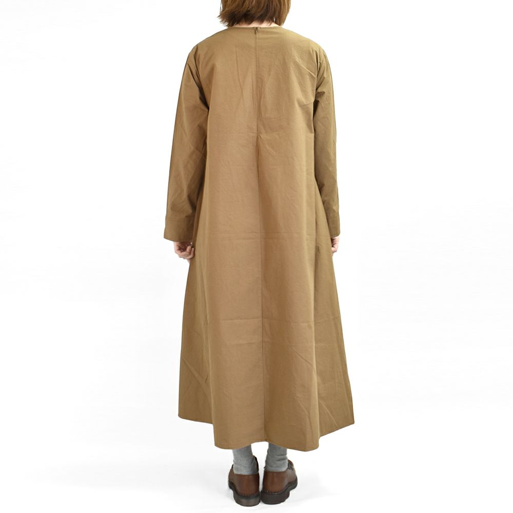 マオメイド (MAOMADE) このボリュームが良いのよ、サイドタックワンピース 長袖マキシ丈ワンピース 441303