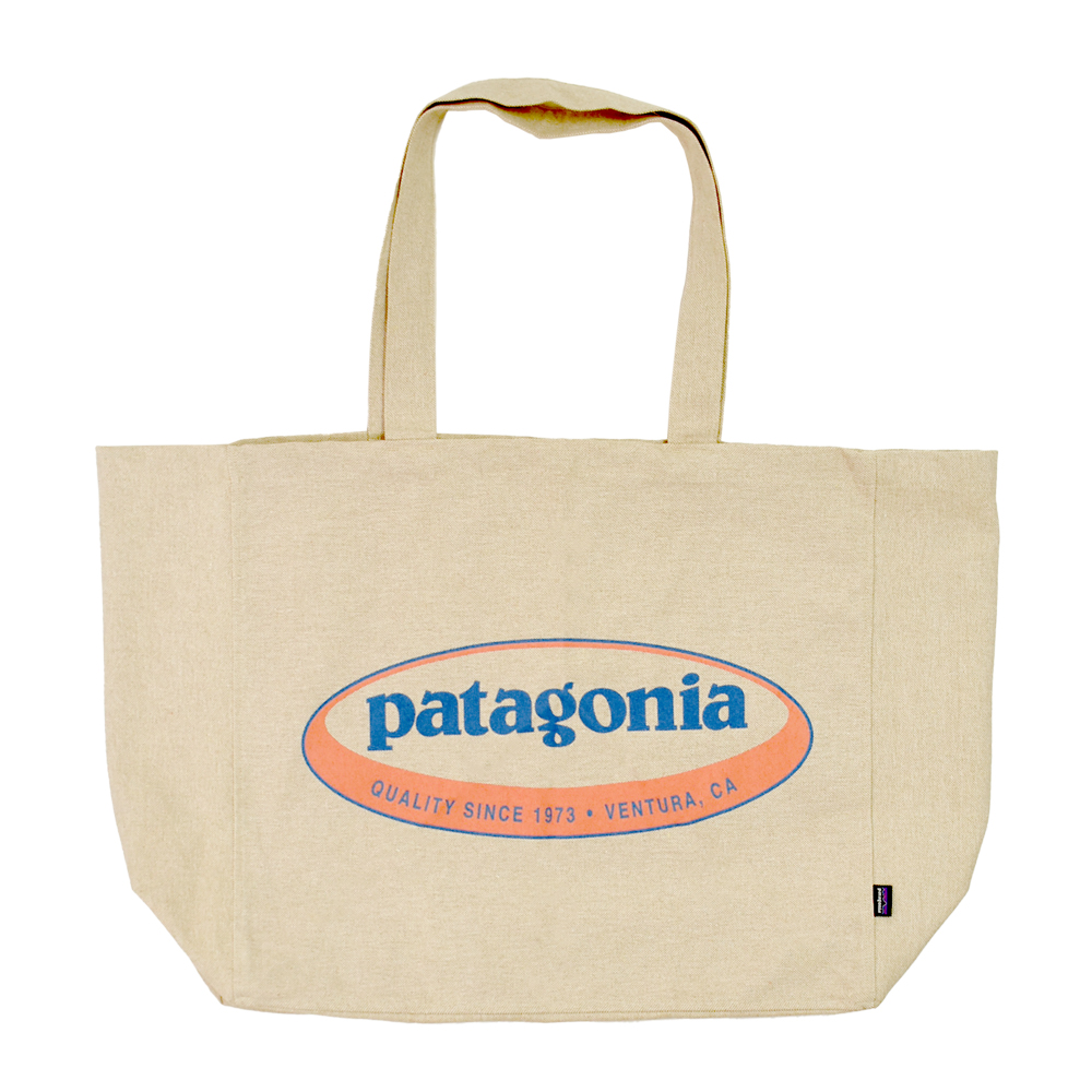 パタゴニア (PATAGONIA) リサイクル オーバーサイズ トート Recycled Oversized Tote トートバッグ アウトドア キャンプ 大容量 59255 FIFS (Fitz RoyIcon:Farrier Stripe Forge Grey)
