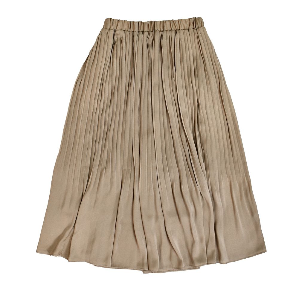 ソソット (sosotto) アンティークサテン消しプリーツスカート ロングスカート 裏付き ウエスト総ゴム オケージョン 42452117  21.キャメル