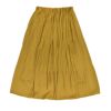 ソソット (sosotto) アンティークサテン消しプリーツスカート ロングスカート 裏付き ウエスト総ゴム オケージョン 42452117  44.マスタード