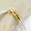 ラリースミス (LARRY SMITH) 18K EAGLE HEAD KAZEKIRI RING RUBY リング 指輪 シルバーアクセサリー EFRG-0029