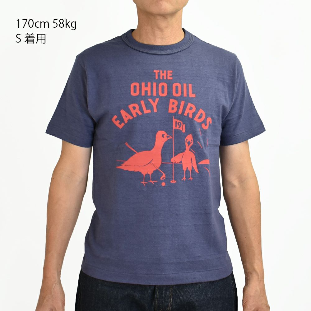 ウエアハウス (WAREHOUSE) Lot 4601 EARLY BIRDS 半袖プリントTシャツ 4601 の通販ならトップジミー