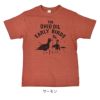 ウエアハウス (WAREHOUSE) Lot 4601 EARLY BIRDS 半袖プリントTシャツ 4601  サーモン