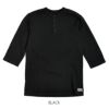 ダリーズ (DALEE'S&Co) Rail Nit.D [1920s RAIL ROAD KNIT] 6分袖ヘンリーネックTシャツ BLACK