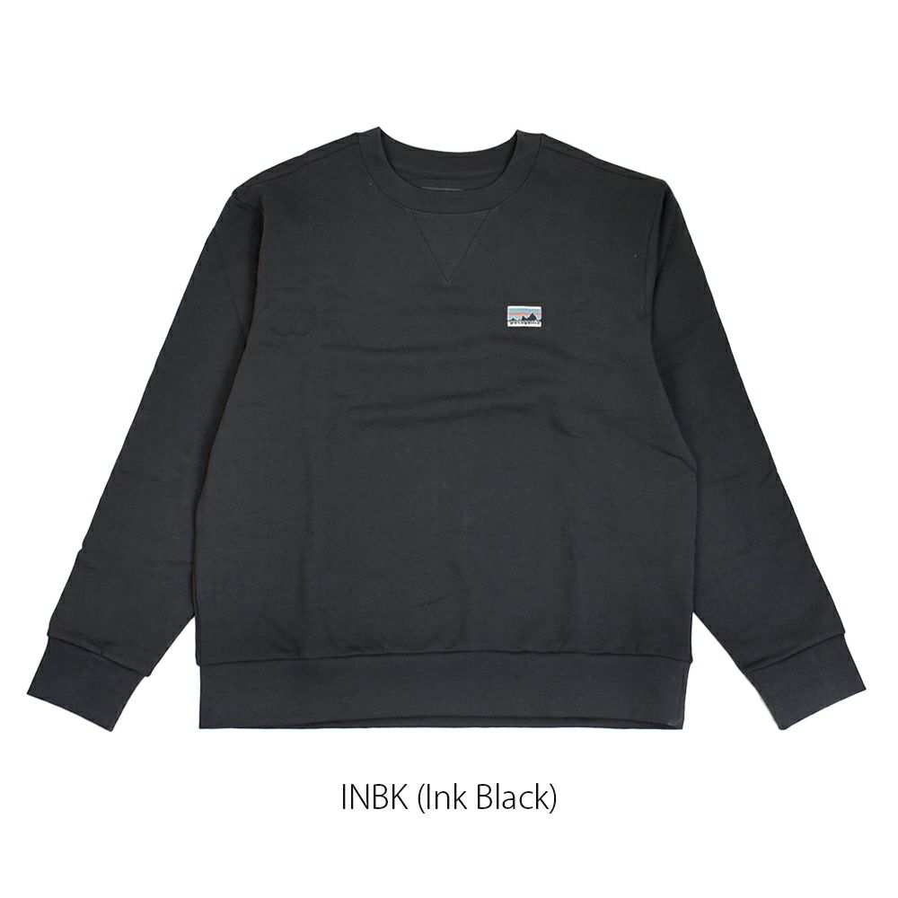 パタゴニア (PATAGONIA) デイリー クルーネック スウェットシャツ Daily Crewneck Sweatshirt 長袖スウェットTシャツ 22765 INBK(Ink Black)