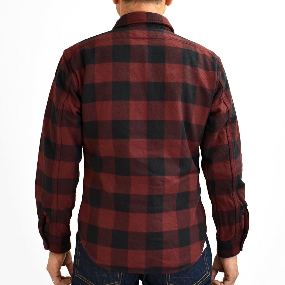 デラックスウエア (DELUXEWARE) 50s BUFFALO CHECK 長袖チェックネルシャツ HV-00A