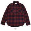 デラックスウエア (DELUXEWARE) 50s BUFFALO CHECK 長袖チェックネルシャツ HV-00A  RED