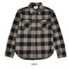 デラックスウエア (DELUXEWARE) 50s BUFFALO CHECK 長袖チェックネルシャツ HV-00A  GRAY