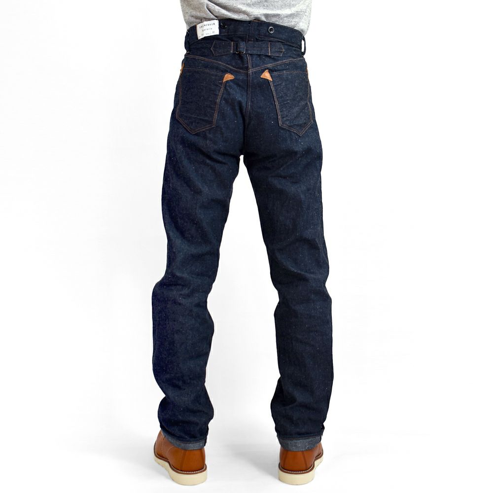 ウエアハウス (WAREHOUSE) Lot 1229 1900 4POCKET HEAVY LEATHER BOUND OVERALL ジーンズ デニムパンツ ジーパン ライトオンスデニム 4ポケット グリーンパウムブラザーズ レザーバウンド オーバーオール