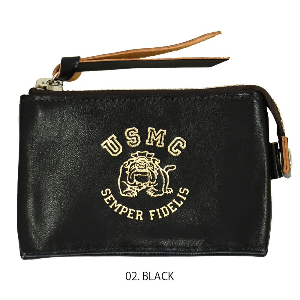 コリンボ (COLIMBO) BATTERY PARK COIN CASE バッテリーパークコインケース ホースハイドレザーコインケース ZZ-0700  02.BLACK