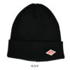 ダントン (DANTON) WOOL RIB KNIT BEANIE ニット帽 ニットキャップ ビーニー 帽子 ウール DT-H0234BLG  BLACK