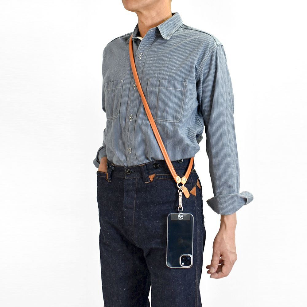 イルビゾンテ (IL BISONTE) スマートフォンストラップ レザースマホストラップ 54242-3-05285 54242305285