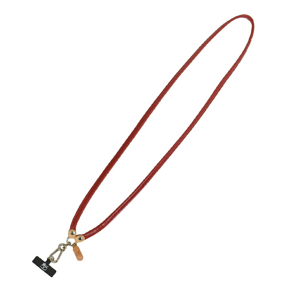 イルビゾンテ (IL BISONTE) スマートフォンストラップ レザースマホストラップ 54242-3-05285 54242305285 34.レッド