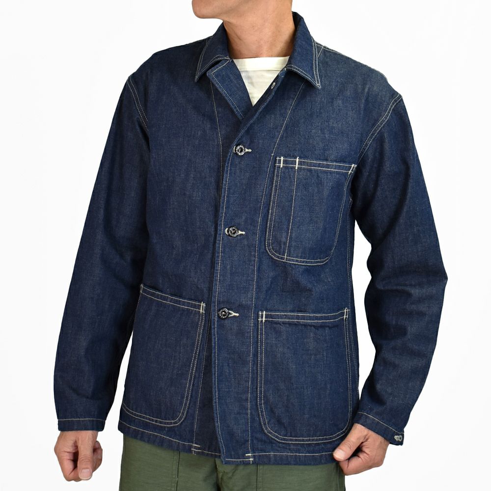 コリンボ (COLIMBO) NAVAL WORK JKT. N-3 TYPE **10oz DENIM** =PLAIN= ネイバル ワークジャケット.  N-3タイプ カバーオール ミリタリーワークジャケット デニムジャケット ZZ-0163 の通販ならトップジミー