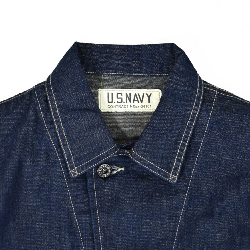 コリンボ (COLIMBO) NAVAL WORK JKT. N-3 TYPE **10oz DENIM** =PLAIN= ネイバル ワークジャケット. N-3タイプ カバーオール ミリタリーワークジャケット デニムジャケット ZZ-0163