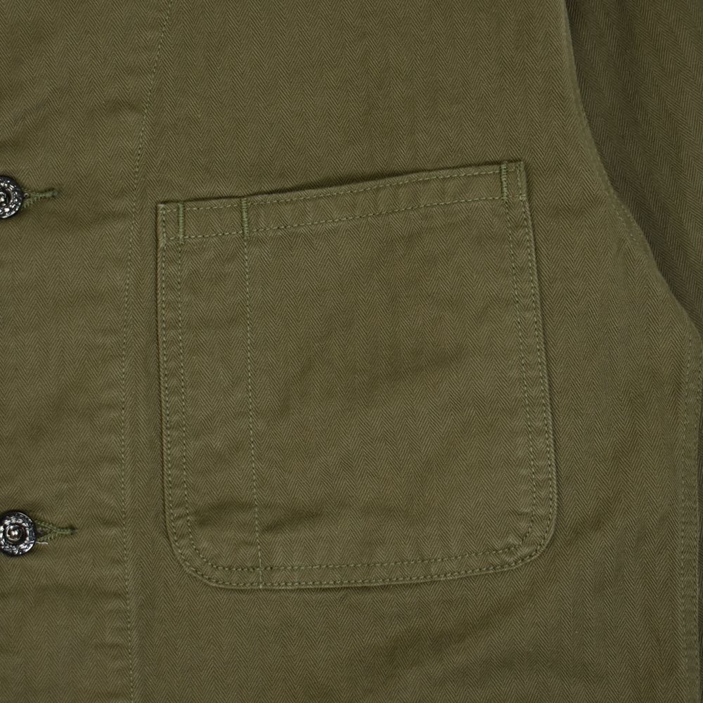 コリンボ (COLIMBO) NAVAL WORK JKT. N-3 TYPE **HERRINGBONE TWILL** =PLAIN= ネイバル ワークジャケット. N-3タイプ **へリンボンツイル** カバーオール ミリタリーワークジャケット コットンジャケット ZZ-0144