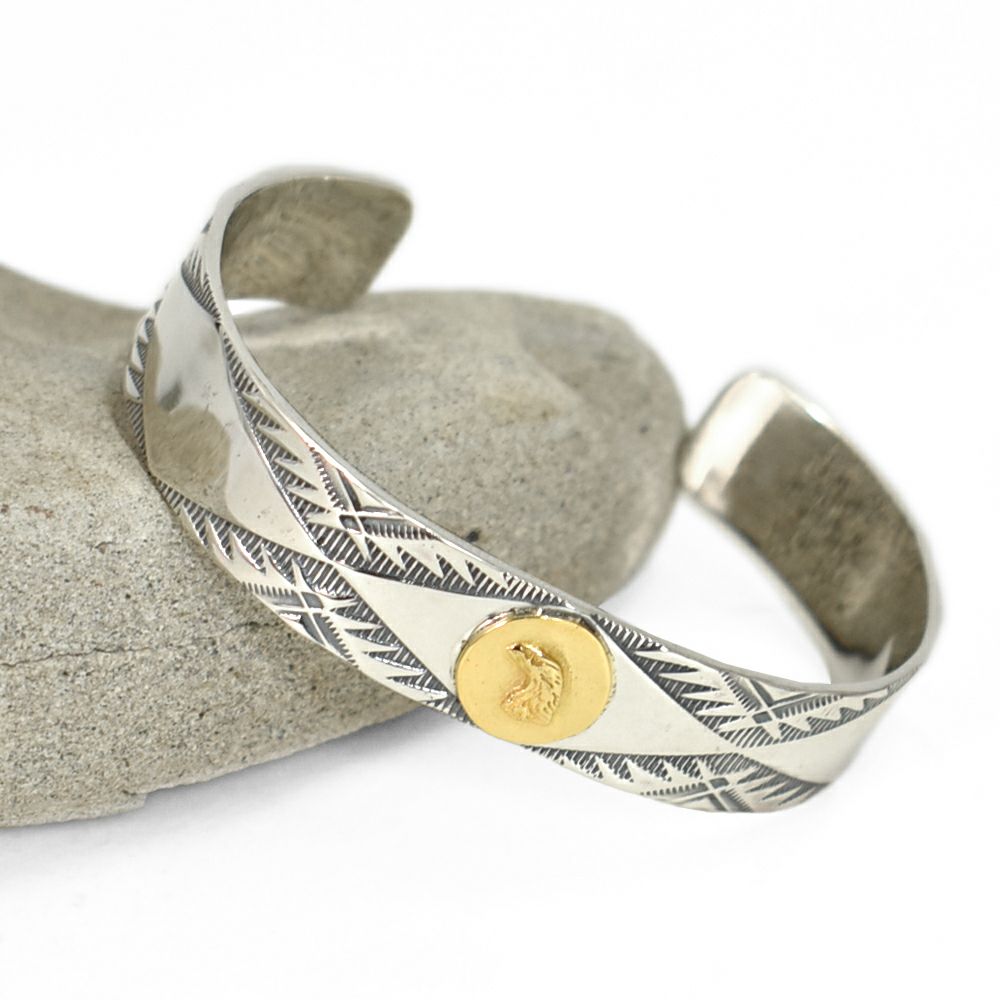 EAGLE HEAD BRACELET 18kラリースミス （Larry Smith Eagle Head 