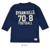 ウエアハウス (WAREHOUSE) Lot 4063 7分袖フットボールT BYRAM HILLS プリントTシャツ ロンT 4063 ネイビー