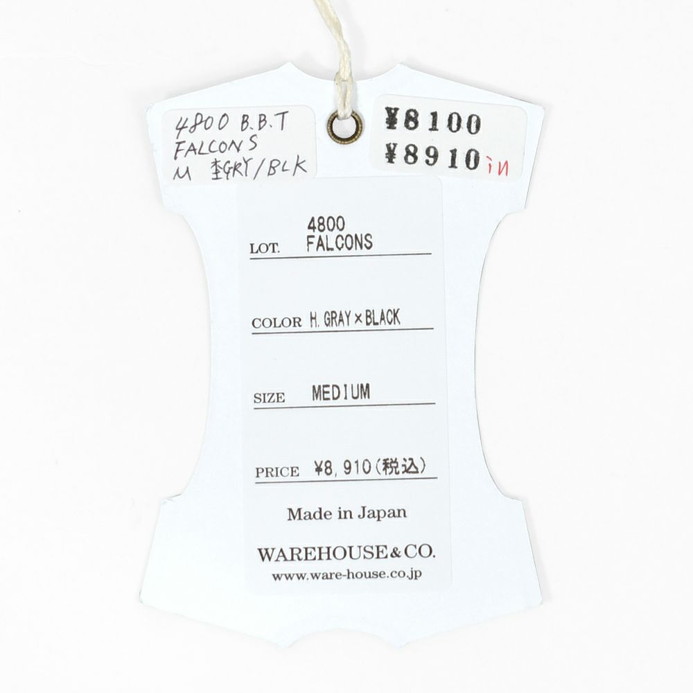 ウエアハウス (WAREHOUSE) Lot 4800 7分袖ベースボールT FALCONS プリントTシャツ ロンT 4800