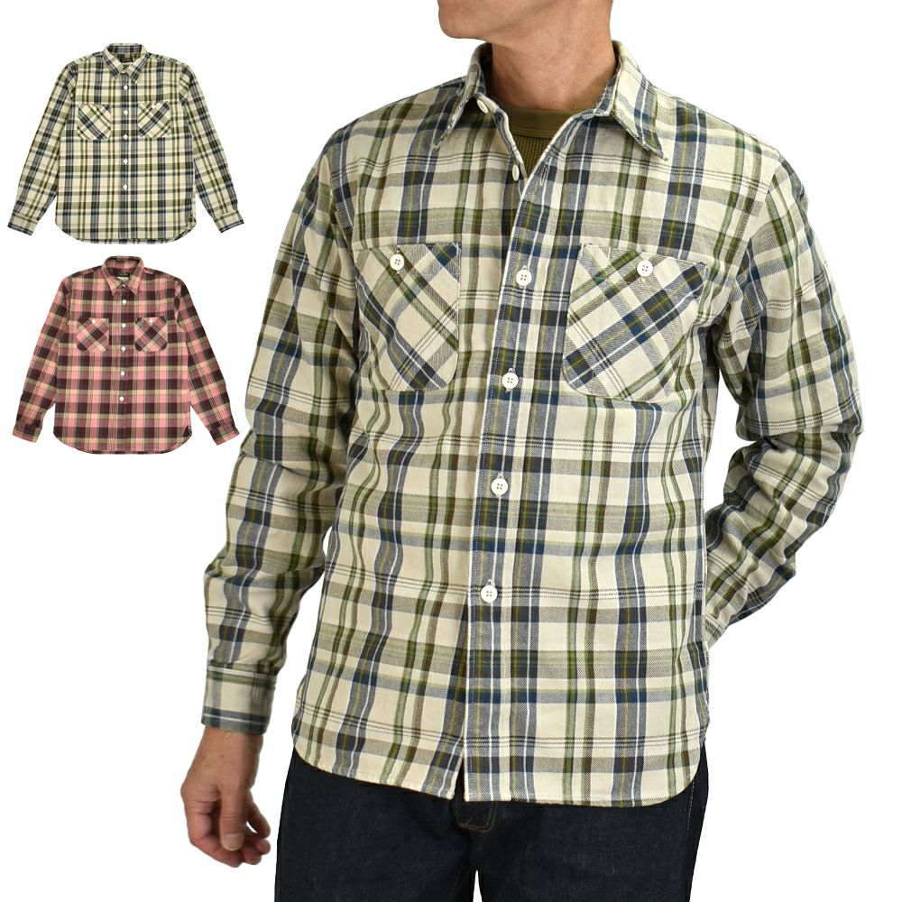 コリンボ (COLIMBO) CROW DOG FLANNEL SHIRT クロゥドッグ フランネルシャツ 長袖チェックネルシャツ ZZ-0311  の通販ならトップジミー