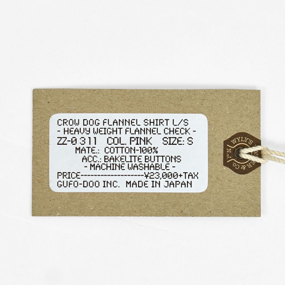 コリンボ (COLIMBO) CROW DOG FLANNEL SHIRT クロゥドッグ フランネルシャツ 長袖チェックネルシャツ ZZ-0311