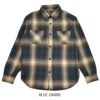 デラックスウエア (DELUXEWARE) BLUE OMBRE SHIRT 長袖チェックネルシャツ HV-54 BLUE.OMBRE