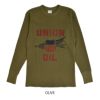 フリーホイーラーズ (FREEWHEELERS) -UNION OIL- CREW NECKED THERMAL LONG SLEEVE SHIRT 1950s STYLE UNDERWEAR 長袖プリントサーマルTシャツ ロンT 2435004 OLIVE