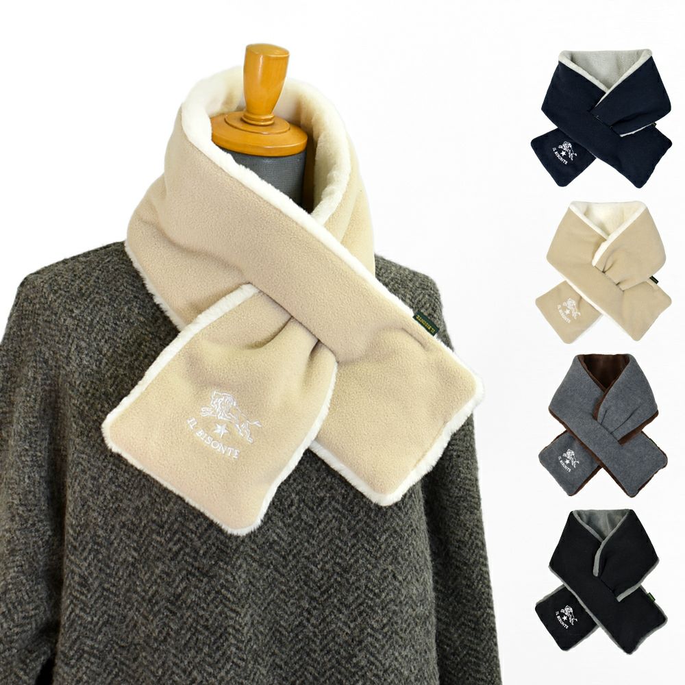 イルビゾンテ (IL BISONTE) フリースマフラー FLEECE MUFFLER 54242-3 