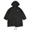 ダントン (DANTON) WOMEN'S MILITARY INSULATION COAT ロング コート ジャケット ミリタリーアウター フード付きアウター プリマロフト中綿 DT-A0529TEN BLACK