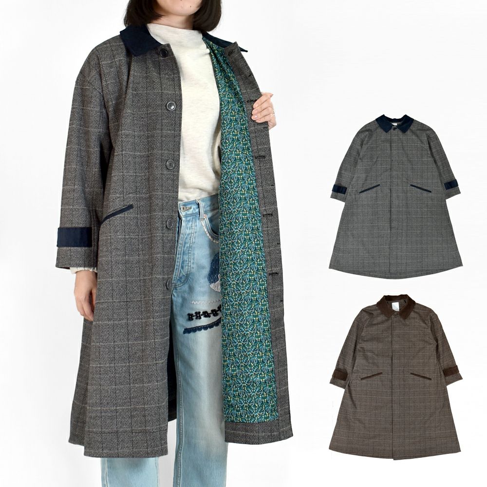 マーブルシュッド(marble SUD)ヘリンボーン Coat アウター ジャケット 06EF006190