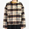 ケレン (KELEN) -SEBI- SAILOR COLLAR DESIGN CHECK COAT セーラーカラージャケット チェックコート LKL24WJK2052