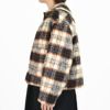 ケレン (KELEN) -SEBI- SAILOR COLLAR DESIGN CHECK COAT セーラーカラージャケット チェックコート LKL24WJK2052