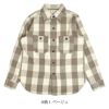 ウエアハウス (WAREHOUSE) Lot 3104 FLANNEL SHIRTS A柄 ONE WASH 長袖チェックネルシャツ 3104 A柄 1.ベージュ