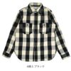 ウエアハウス (WAREHOUSE) Lot 3104 FLANNEL SHIRTS A柄 ONE WASH 長袖チェックネルシャツ 3104 A柄 3.ブラック