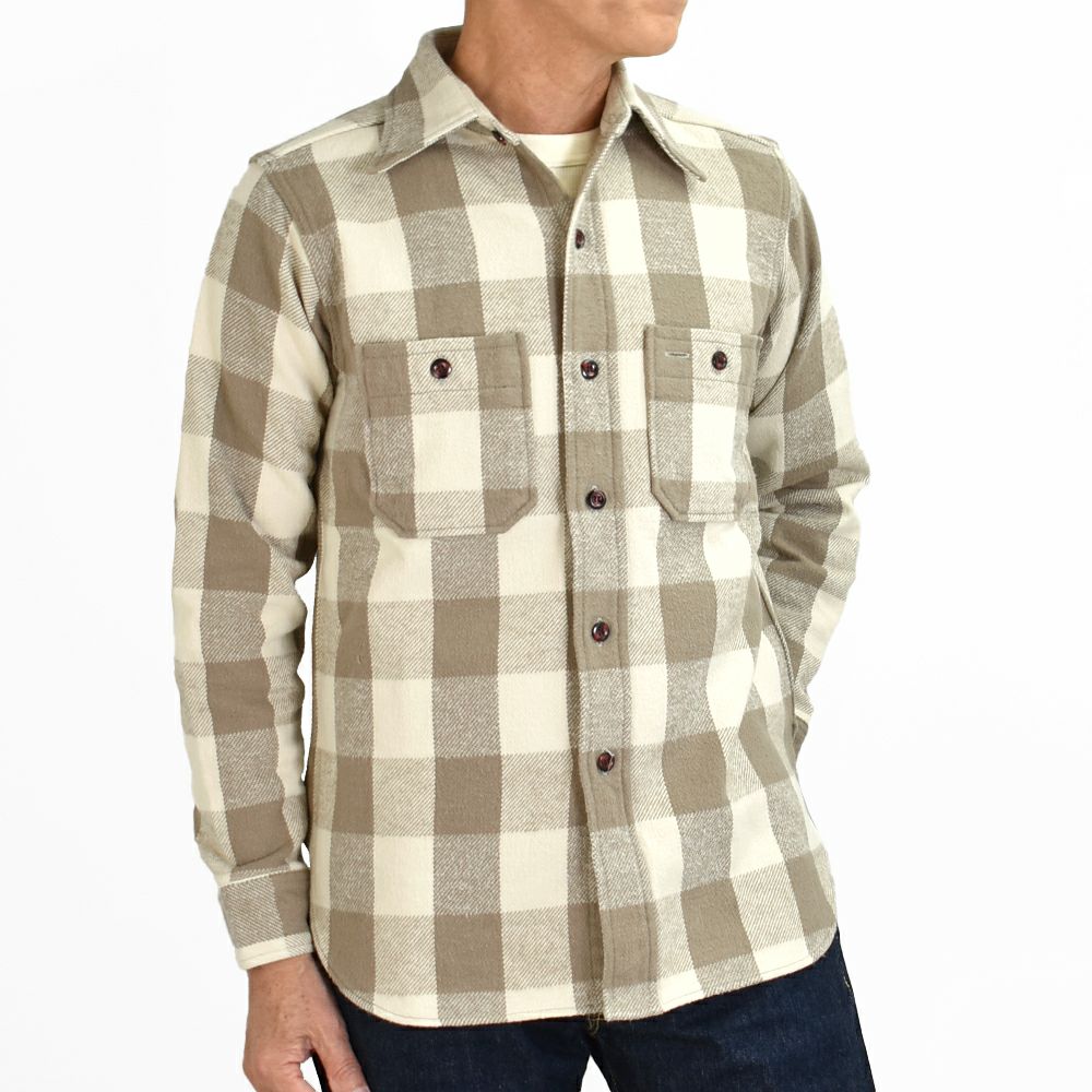 ウエアハウス (WAREHOUSE) Lot 3104 FLANNEL SHIRTS A柄 B柄 ONE WASH 長袖チェックネルシャツ 3104