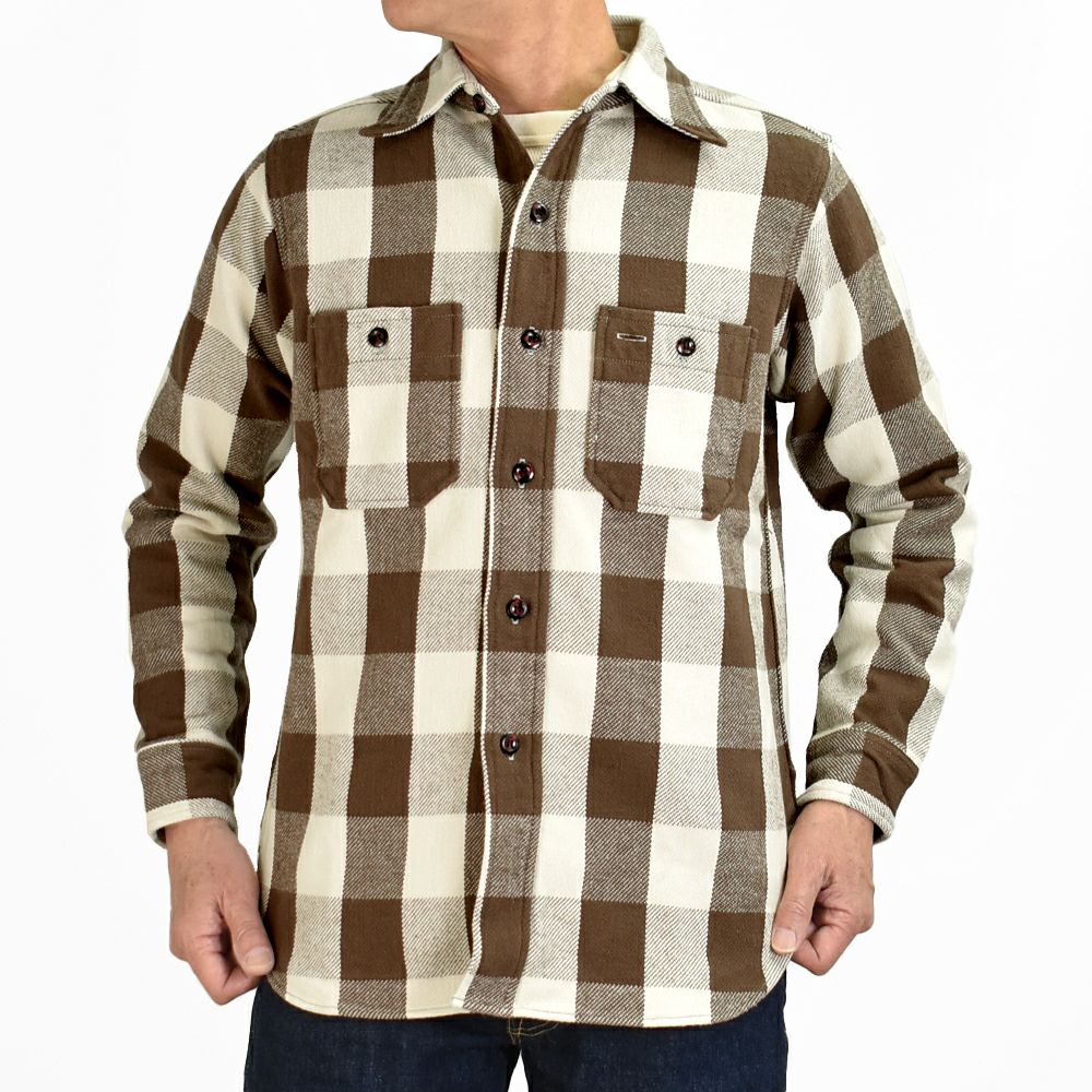 ウエアハウス (WAREHOUSE) Lot 3104 FLANNEL SHIRTS A柄 B柄 ONE WASH 長袖チェックネルシャツ 3104