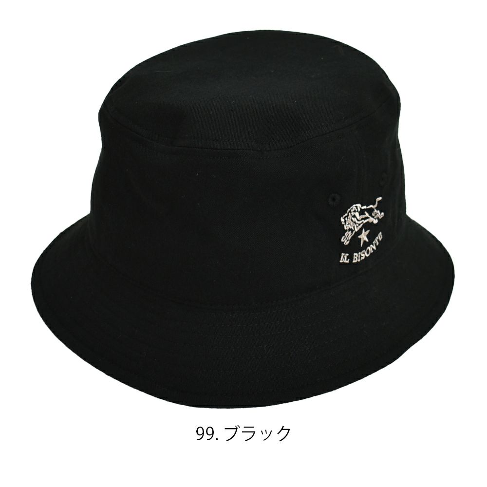 イルビゾンテ (IL BISONTE) バケットハット 帽子 ハット バケハ 54242-3-09480 54242309480 99.ブラック