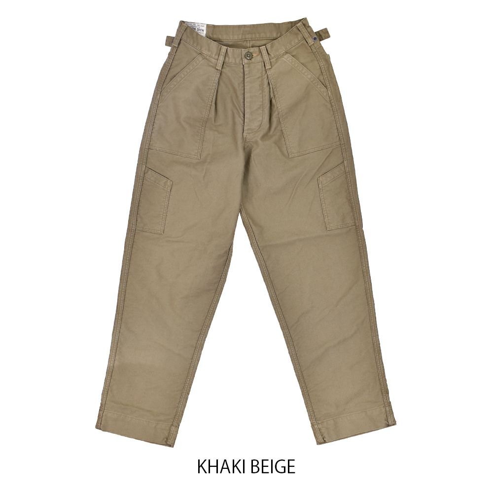 フリーホイーラーズ (FREEWHEELERS) -USAF AIR CREW- UTILITY TROUSERS 1950s CIVILIAN MILITARY STYLE CLOTHING トラウザーズパンツ コットンミリタリーパンツ ワイドシルエット 2432004 KHAKI BEIGE
