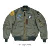 コリンボ (COLIMBO) VERONA STRATO JKT. =CUSTOM= -FORWARD AIR CONTROL ADVISER- ヴェローナ ストラトジャケットカスタム B-15 フライトジャッケット MA-1 ZZ-0123 01.Sage Green