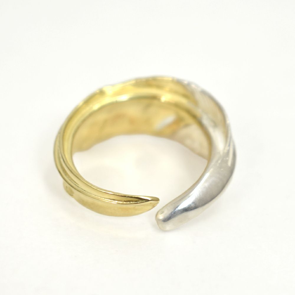 ラリースミス (LARRY SMITH) KAZEKIRI FEATHER RING No. 33 (18K GOLD 