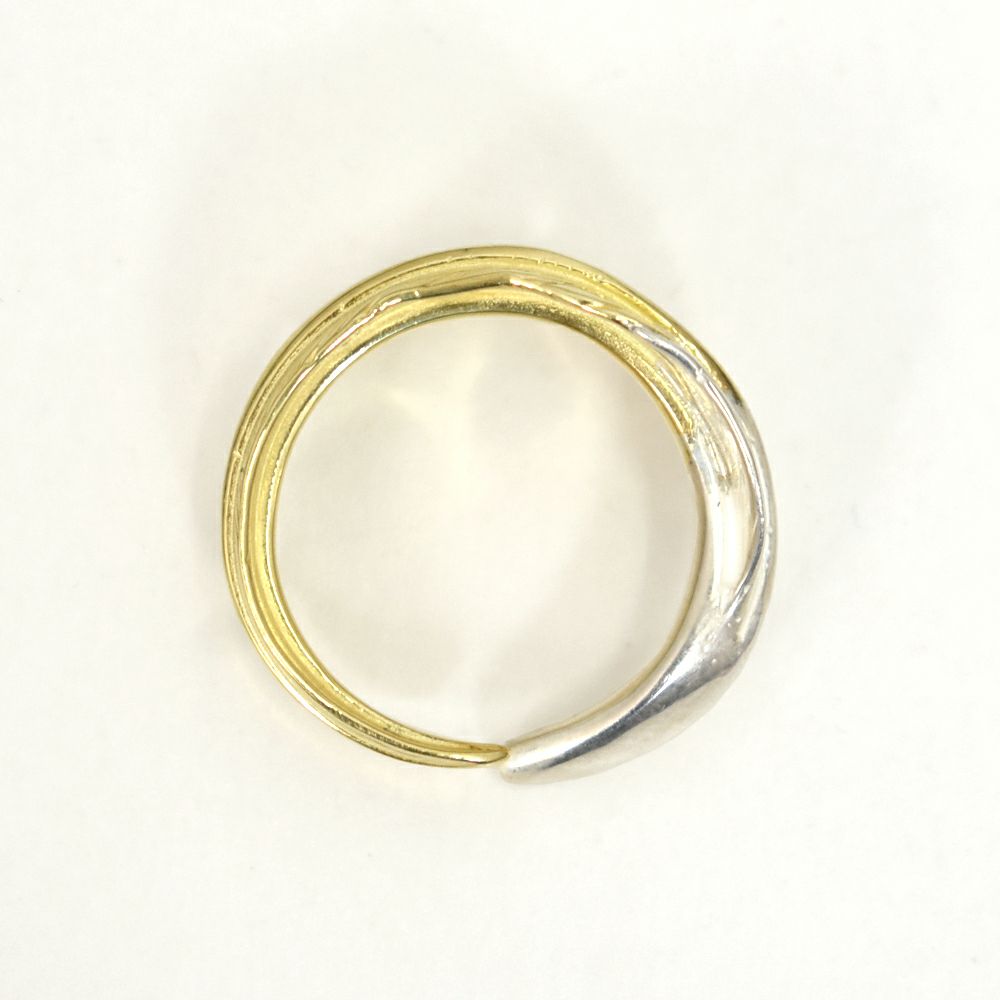 ラリースミス (LARRY SMITH) KAZEKIRI FEATHER RING No. 33 (18K GOLD 