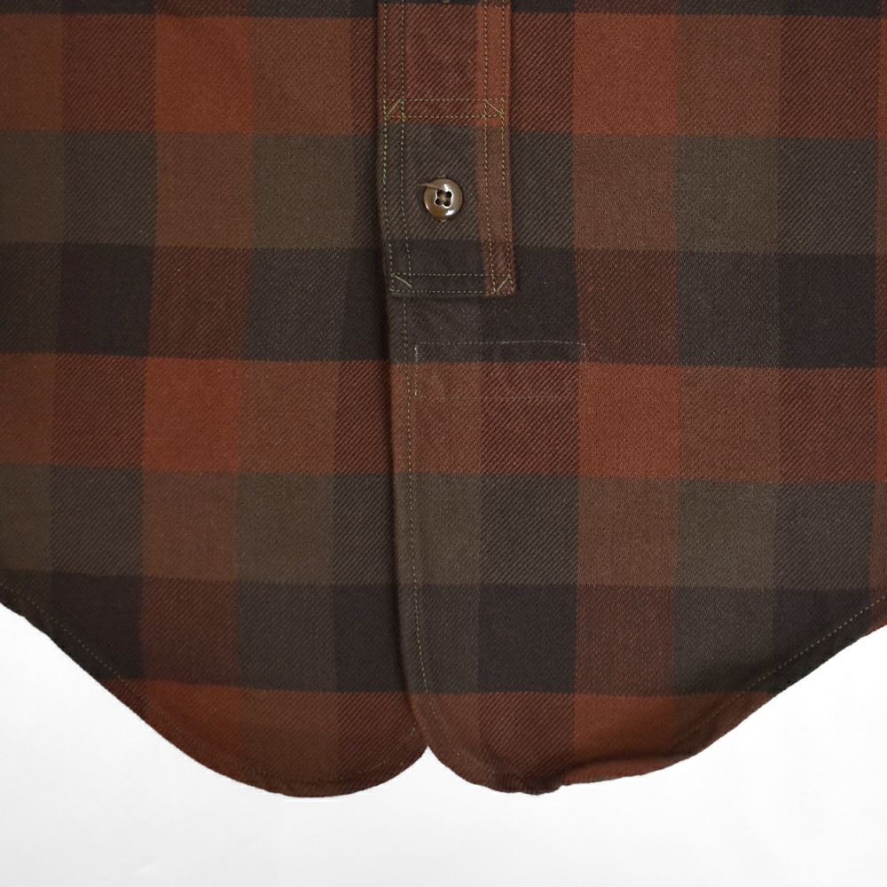 フリーホイーラーズ (FREEWHEELERS) -BaldyGus- MECHANIC SHIRT 1930s STYLE WORK CLOTHING 長袖チェックネルシャツ 2433006