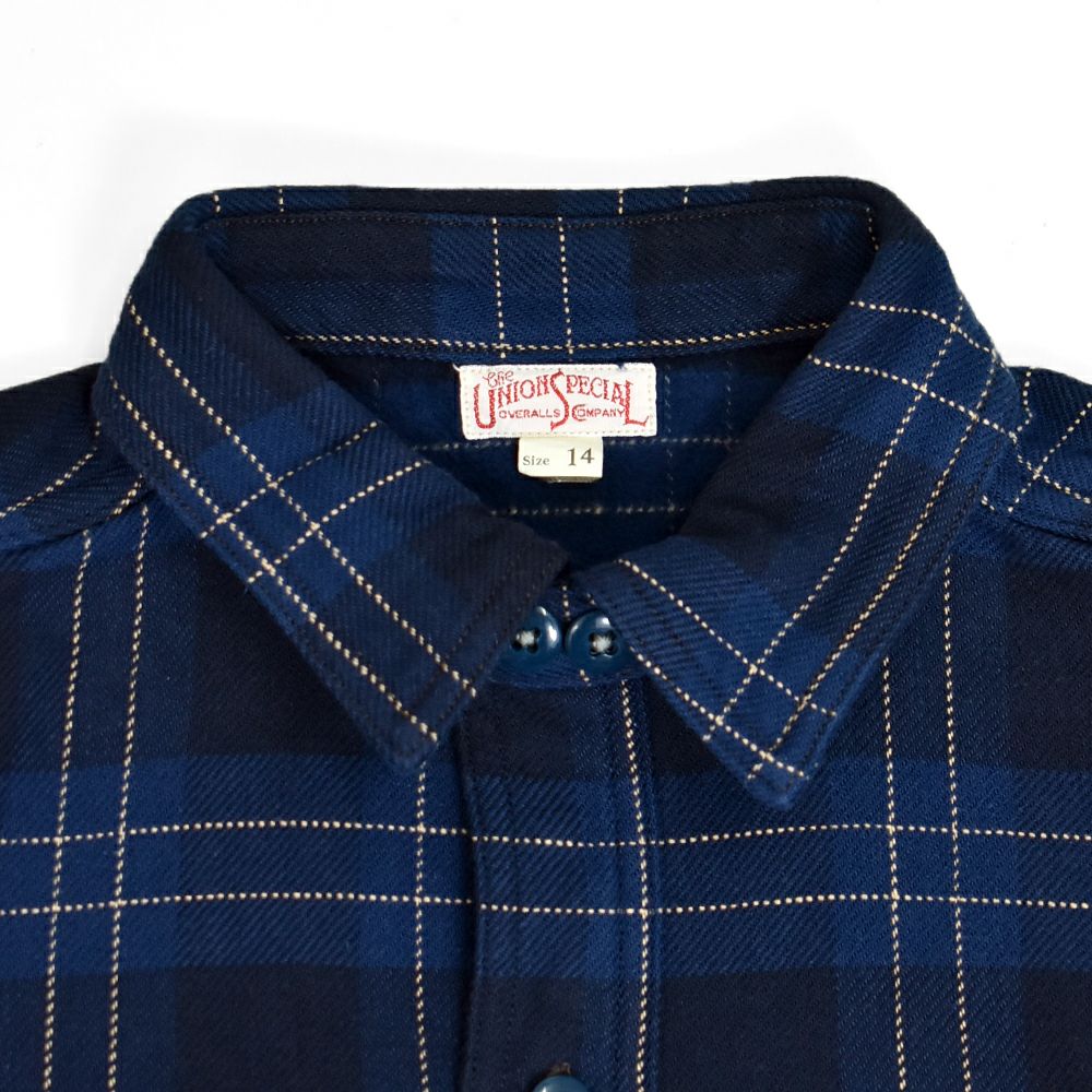 フリーホイーラーズ (FREEWHEELERS) -Blystone- MECHANIC SHIRT 1930s STYLE WORK CLOTHING 長袖チェックネルシャツ 2433005