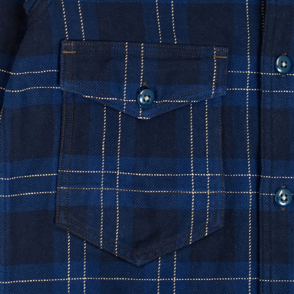 フリーホイーラーズ (FREEWHEELERS) -Blystone- MECHANIC SHIRT 1930s STYLE WORK CLOTHING 長袖チェックネルシャツ 2433005