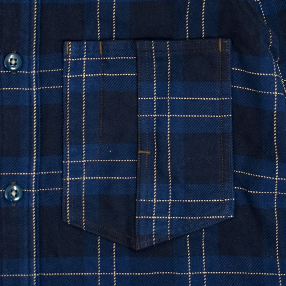 フリーホイーラーズ (FREEWHEELERS) -Blystone- MECHANIC SHIRT 1930s STYLE WORK CLOTHING 長袖チェックネルシャツ 2433005