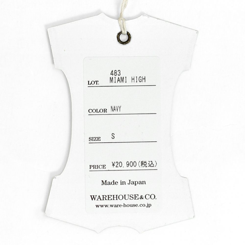 ウエアハウス (WAREHOUSE) Lot 483 MIAMI HIGH 長袖プリントトレーナー スウェットシャツ リバースウィーブ 483