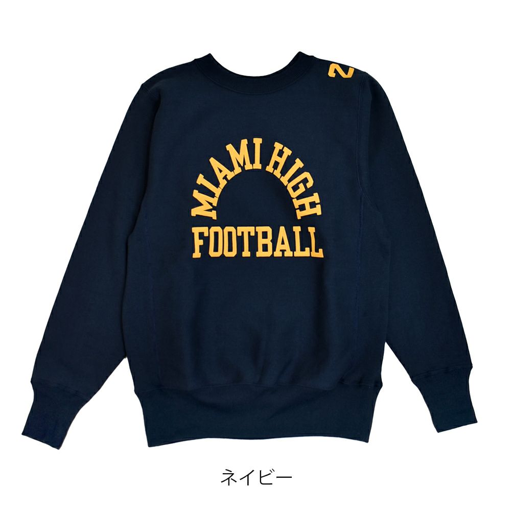 ウエアハウス (WAREHOUSE) Lot 483 MIAMI HIGH 長袖プリントトレーナー 